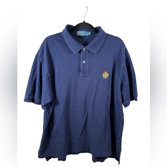 Polo‎ Ralph Lauren Navy Polo Shirt with the crest Size 1XB - Picture 1 of 4